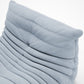Light Blue Suede Modern Ergonomic Accent Armless Floor Sofa Lounge Chair